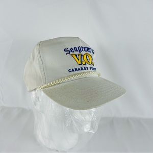 Vintage Seagram's V.O. CANADA’S FINEST Snapback Rope Hat Cap